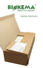 Lade das Bild in den Galerie-Viewer, Bio Teelichter 10er bis 300er Packung (4 Std.) ohne Hülle
